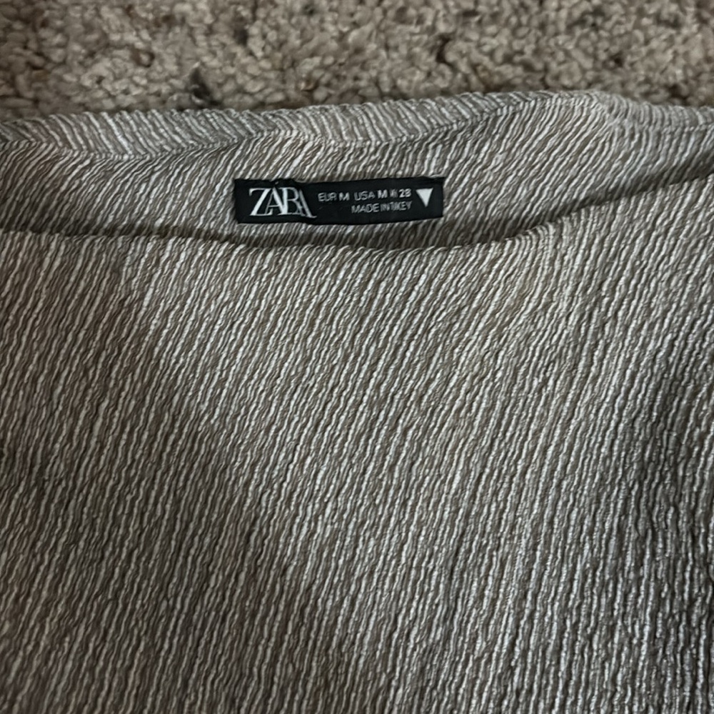 Zara Gray Ribbed Ruched Set - Picture 2 of 7
